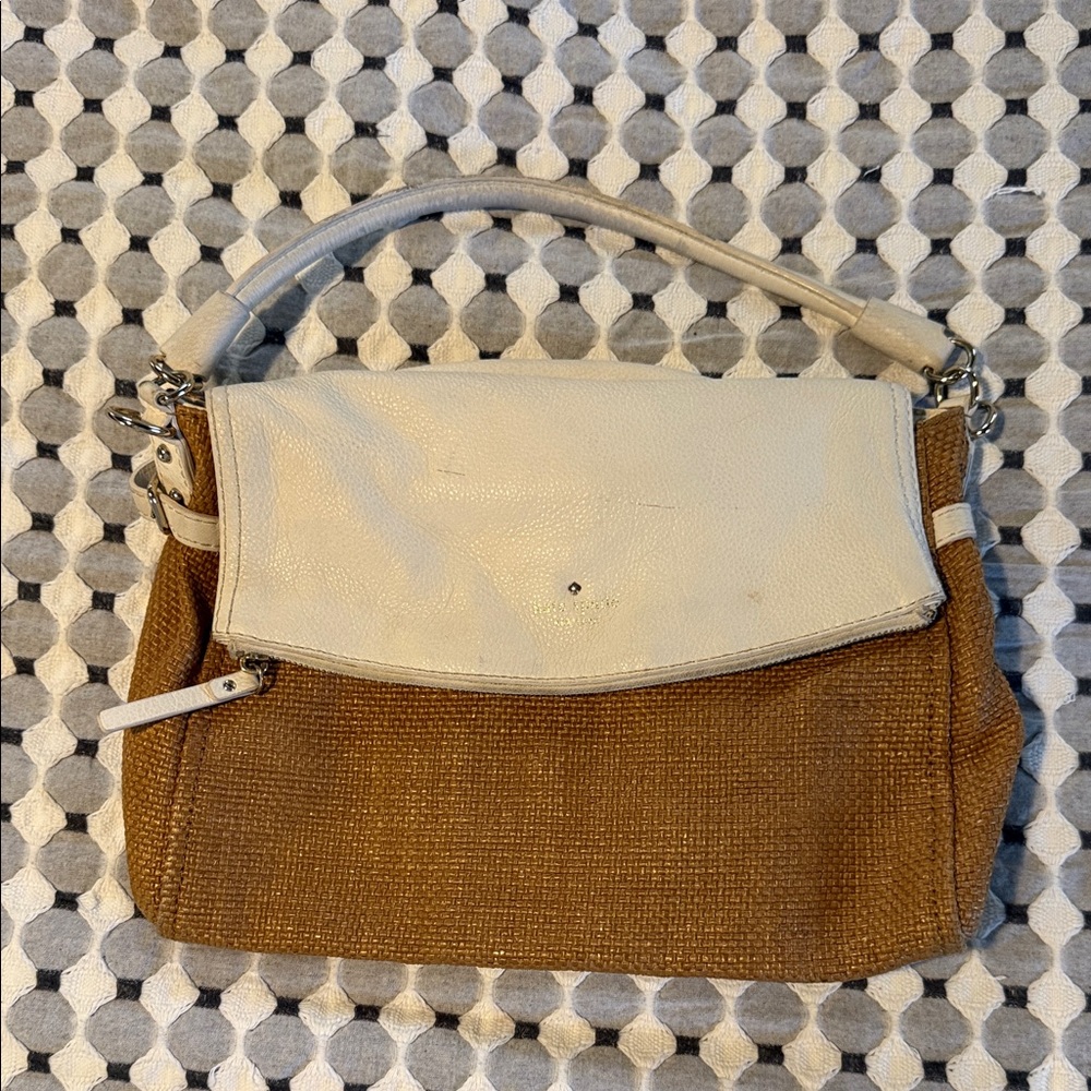 kate spade Beige and Brown Two-Tone Shoulder Bag